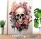 Paint by Numbers Kit for Adults Skeleton- 40x50cm Canvas,Flower Paint by Number - Acrylic Paint Set - Relaxing DIY Art for Beginners & Experts - Home Wall Decoration